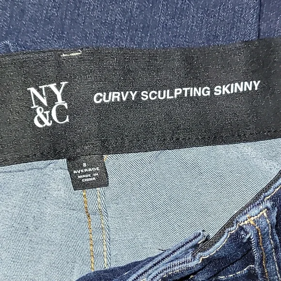 Dark Blue Skinny Jeans - Picture 4 of 7